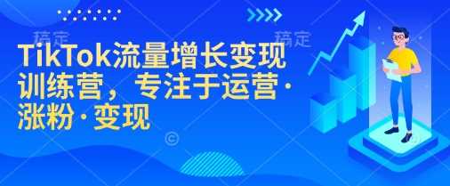 TikTok流量增长变现训练营，专注于运营·涨粉·变现-宇文网创