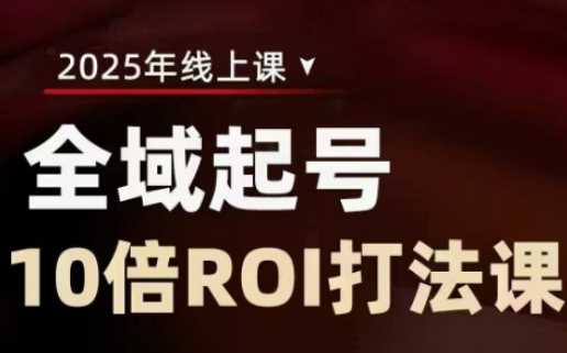 2025全域起号10倍ROI打法课，助你提升直播间的投资回报率-宇文网创