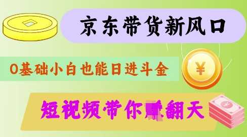 最新京东短视频带货代运营秘籍，轻松躺挣【揭秘】-宇文网创