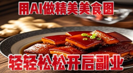 用AI做精美美食图，无需专业设备拍摄，轻轻松松开启副业-宇文网创