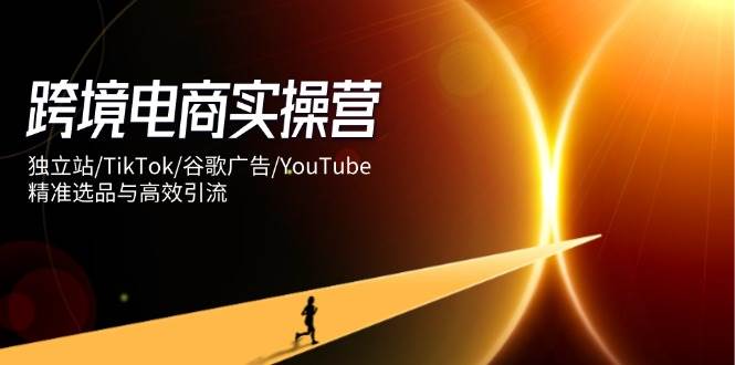 跨境电商实操营：独立站/TikTok/谷歌广告/YouTube，精准选品与高效引流-宇文网创