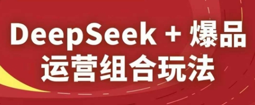 DeepSeek+爆品运营组合玩法，2025淘系精品课-宇文网创