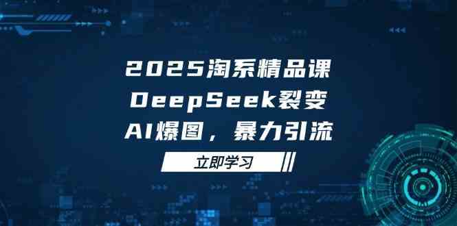 2025无界精品课，DeepSeek裂变，AI爆图，暴力引流助力淘系运营-宇文网创