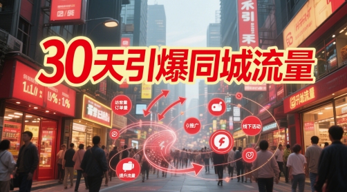 30天引爆同城流量：团购篇 认知篇 流量篇 来客篇 达人篇 老板人设IP篇 投流篇-宇文网创