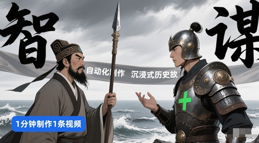 扣子工作流一键生成沉浸式历史故事，一天工作量，3分钟搞定-宇文网创