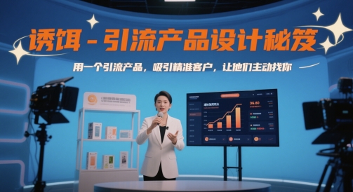 诱饵-引流产品设计秘笈，用一个引流产品，吸引精准客户，让他们主动找你-宇文网创