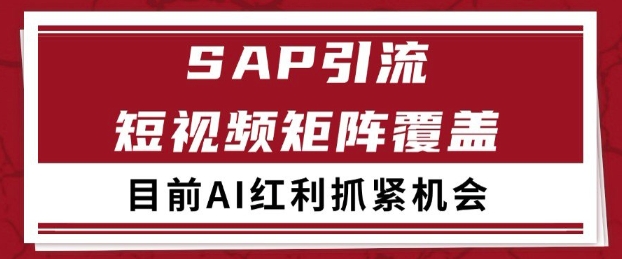 小红书某音sap赛道引流获客 自热矩阵日引200+【揭秘】-宇文网创