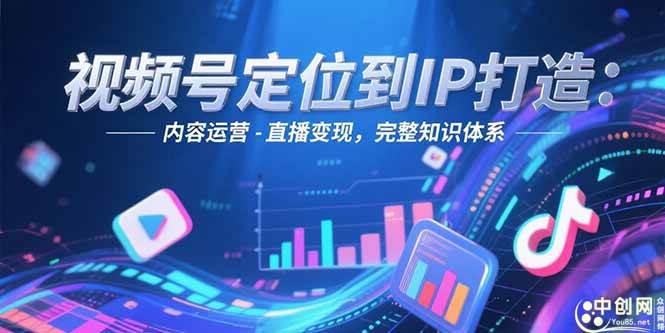 视频号定位到IP打造：账号搭建-内容运营-直播变现，完整知识体系-宇文网创