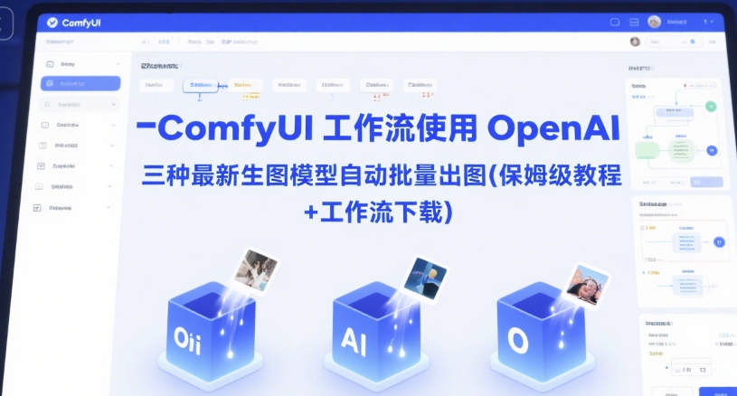 ComfyUI 工作流使用 OpenAI 三种最新生图模型自动批量出图(保姆级教程+工作流下载)-宇文网创