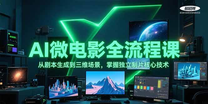AI微电影全流程课，从剧本生成到三维场景，掌握独立制片核心技术-宇文网创
