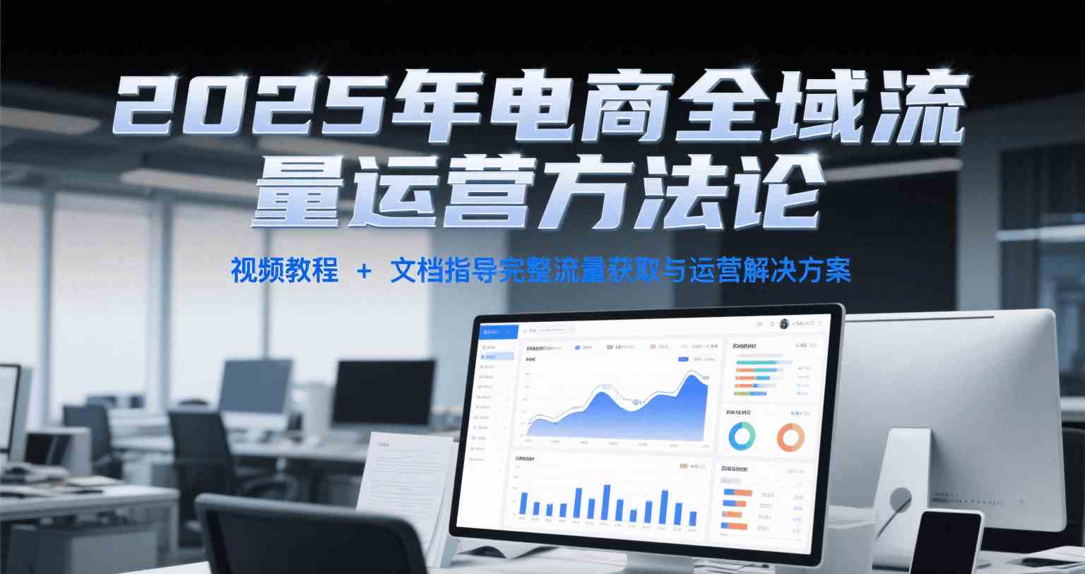 2025年电商全域流量运营方法论，视频教程+文档指导完整流量获取与运营解决方案-宇文网创
