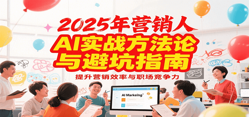 2025年营销实战方法论与避坑指南，利用AI提升营销效率与职场竞争力-宇文网创