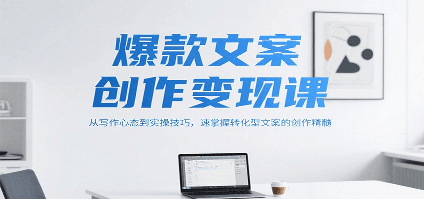 爆款文案创作变现课，从写作心态到实操技巧，速掌握转化型文案的创作精髓-宇文网创