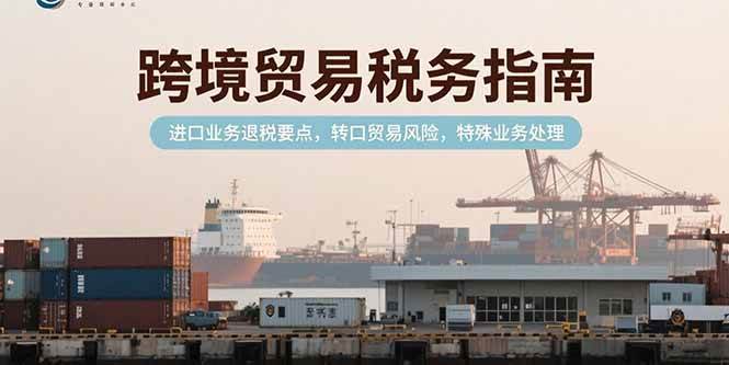 跨境贸易税务指南，进口业务退税要点，转口贸易风险，特殊业务处理-宇文网创