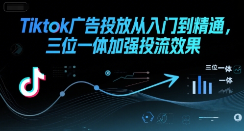 Tiktok广告投放从入门到精通，三位一体加强投流效果-宇文网创