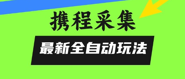 携程信息采集全自动玩法，0风控，无脑开干【揭秘】-宇文网创