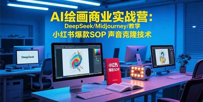 AI绘画商业实战营：DeepSeek/Midjourney/教学 小红书爆款SOP 声音克隆技术-宇文网创