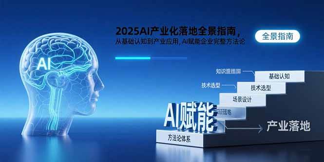 2025AI产业化落地全景指南，从基础认知到产业应用，AI赋能企业完整方法论-宇文网创