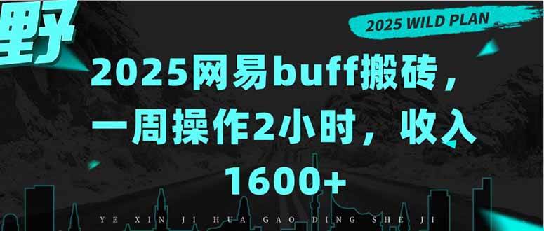 2025网易buff搬砖，一周操作2小时，收入1600+-宇文网创