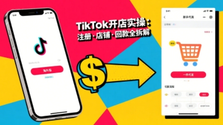 TikTok从开店到投流的进阶课，从基础实操到高阶技巧一网打尽-宇文网创