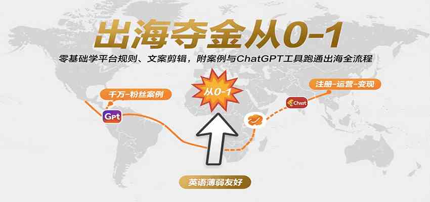 出海夺金从0-1：零基础学平台规则、文案剪辑，附案例与ChatGPT工具跑通出海全流程-宇文网创