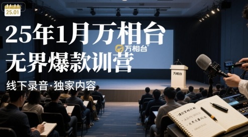 25年1月万相台无界爆款特训营线下录音-宇文网创