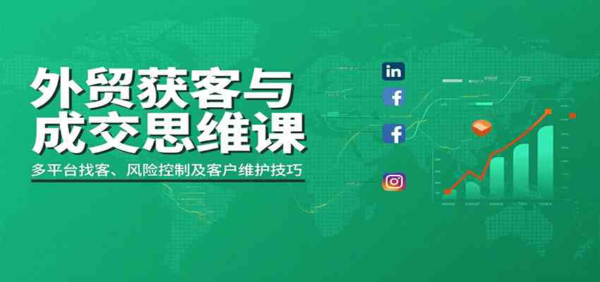 外贸获客与成交思维课：多平台找客、风险控制及客户维护技巧-宇文网创