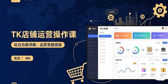 TK店铺运营实操课：后台功能详解，商品上架流程，运营思路拆解-宇文网创
