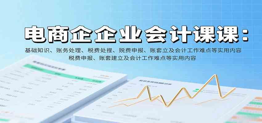 电商企业会计课：基础知识、账务处理、税费申报、账套建立及会计工作难点等实用内容-宇文网创