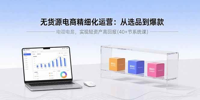 无货源电商精细化运营：从选品到爆款，实现轻资产高回报(40+节系统课)-宇文网创