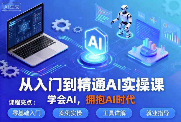 从入门到精通AI实操课，学会AI，拥抱AI时代-宇文网创