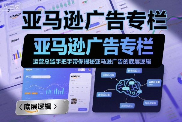 亚马逊广告专栏：运营总监手把手带你揭秘亚马逊广告的底层逻辑-宇文网创