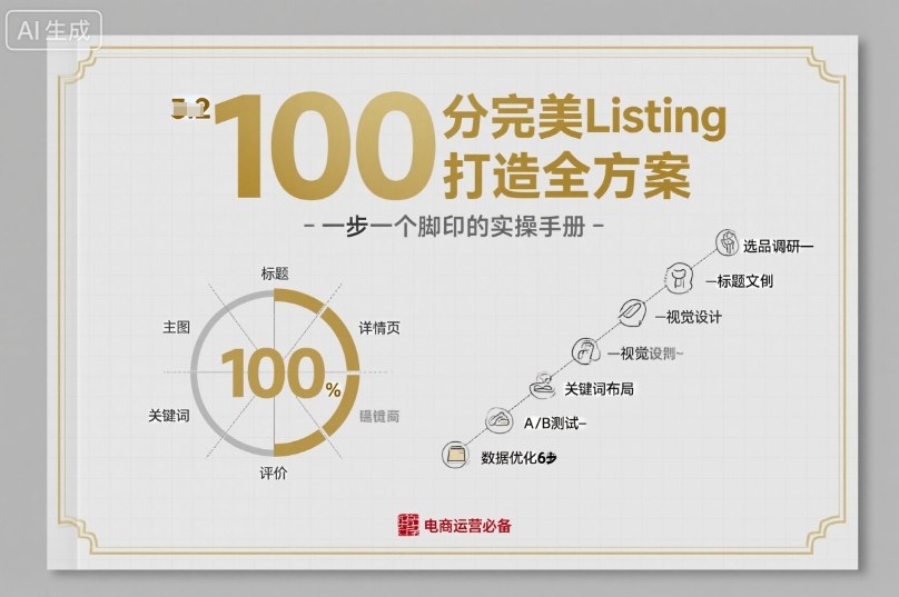 100分完美Listing打造全方案，想要完美listing必须是需要一步一个脚印的-宇文网创