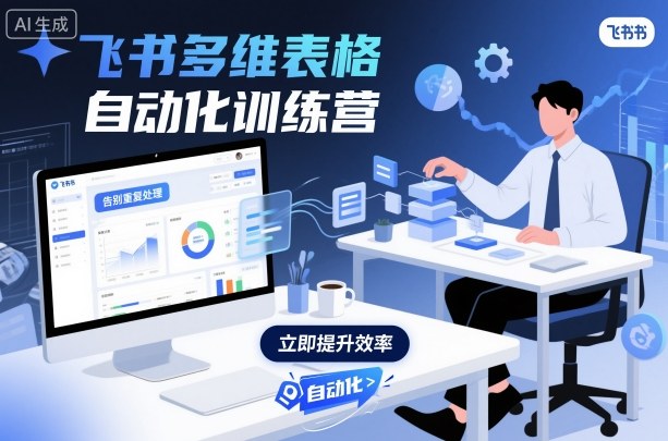 飞书多维表格自动化训练营，手把手教你告别重复处理，用多维表格开启高效办公新模式-宇文网创