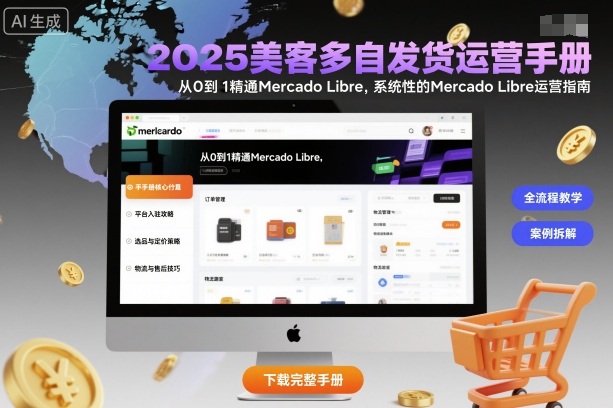 2025美客多自发货运营手册：从0到1精通Mercado Libre，系统性的Mercado Libre运营指南-宇文网创