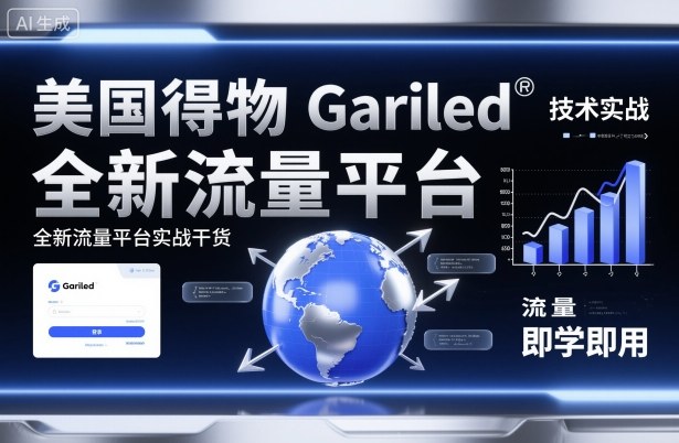 美国得物Gariled技术实战，全新流量平台​实战干货，即学即用-宇文网创