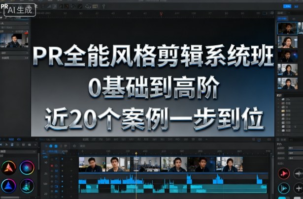 PR全能风格剪辑系统班，0基础到高阶，近20个案例一步到位-宇文网创