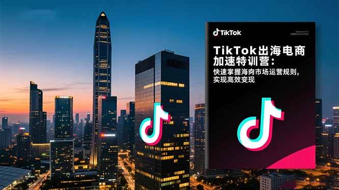 TikTok出海电商加速特训营：快速掌握海外市场运营规则，实现高效变现-宇文网创