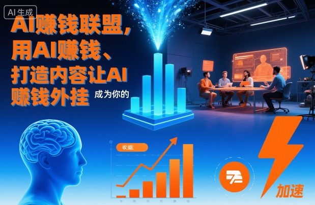 AI賺钱联盟，用AI賺钱、打造内容让AI成为你的賺钱外挂-宇文网创