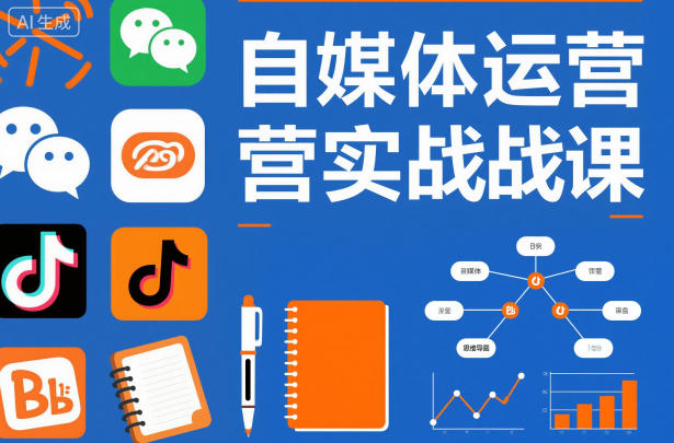 自媒体运营实战课，掌握一套系统的自媒体运营底层方法论，成为优秀的内容创作者-宇文网创