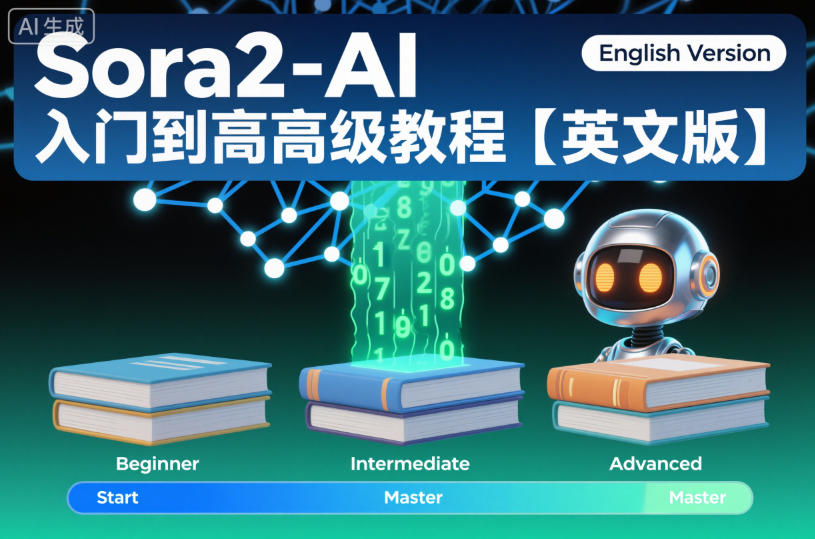 Sora2-AI入门到高级教程【英文版】-宇文网创