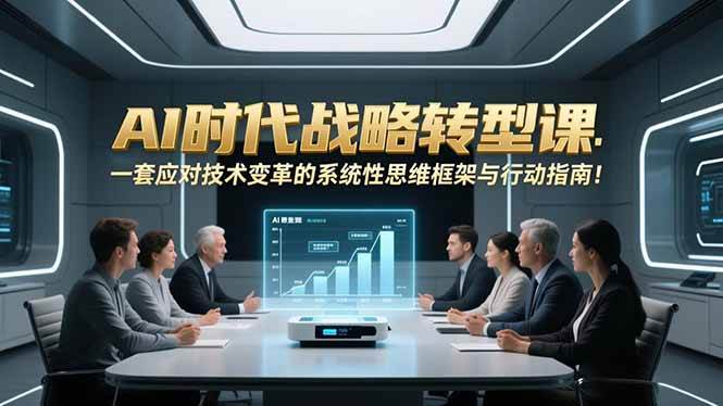 AI时代战略转型课：一套应对技术变革的系统性思维框架与行动指南！-宇文网创