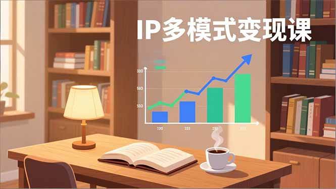 IP多模式变现课，广告分成、种草激励、Live图带货，开拓多元收入，副业稳定月入过万-宇文网创