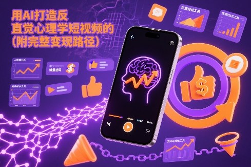 用AI打造“反直觉”心理学短视频的流量密码（附完整变现路径）-宇文网创