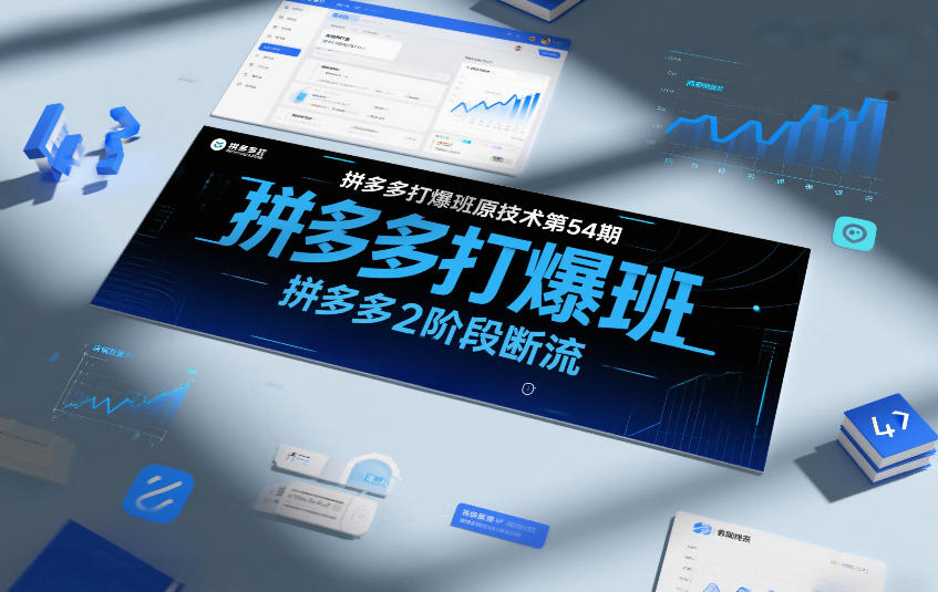 拼多多打爆班原创技术第54期，拼多多2阶段断流-宇文网创